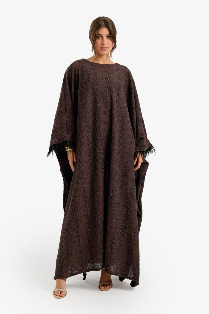 Fringed Maxi Abaya
