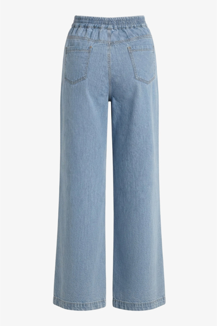 Front-Seam Denim Pants