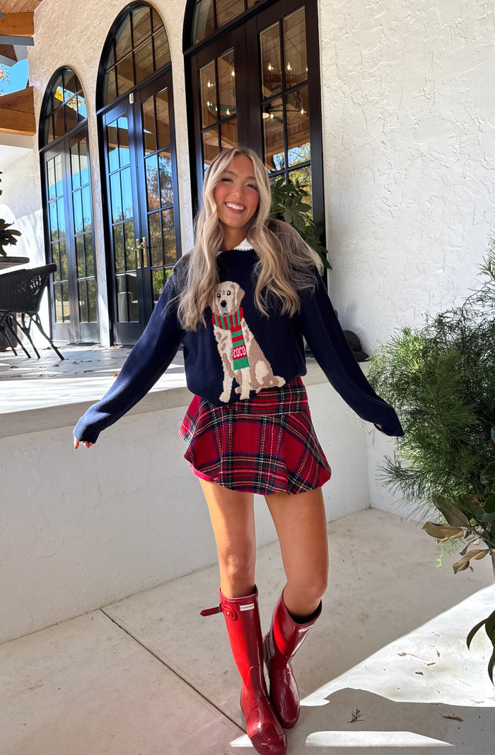 Full Of Cheer Skort - Red