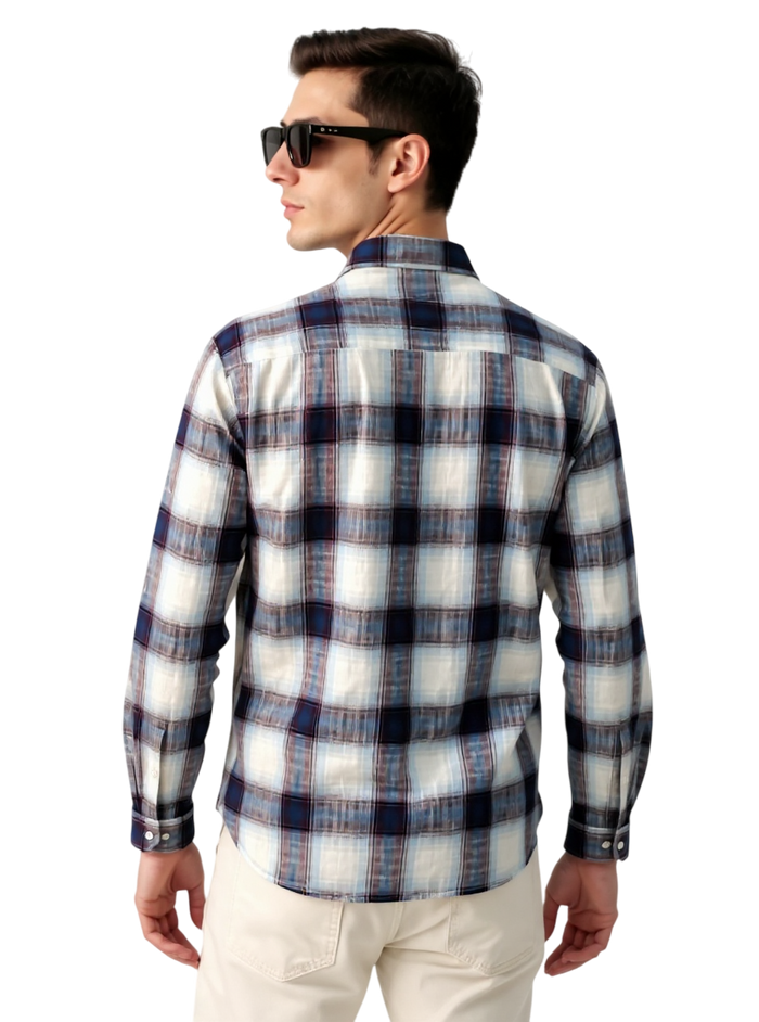 Full Sleeve Check Blue Multi