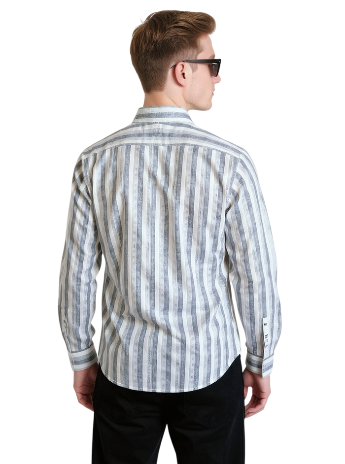 Full Sleeve Stripe Off White