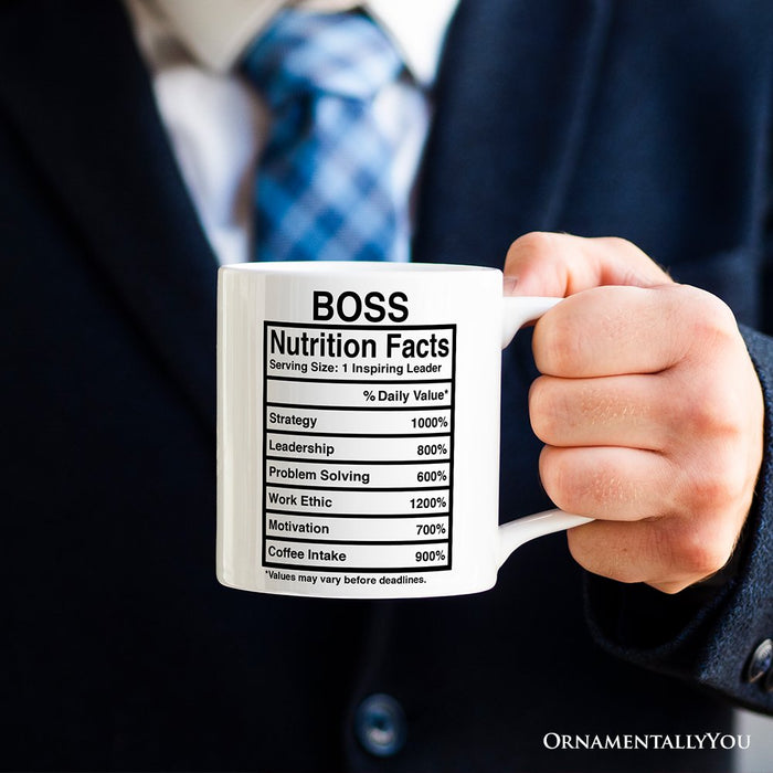 Fully Custom Template Nutrition Facts Personalized Mug, Funny Gift With Custom Names and Facts Personalized Ceramic Mug OrnamentallyYou