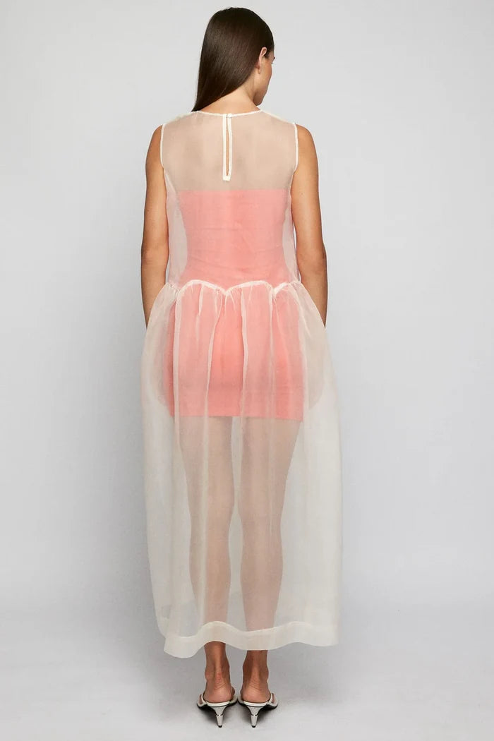 Gathered Bodice Mini - Spiced Coral