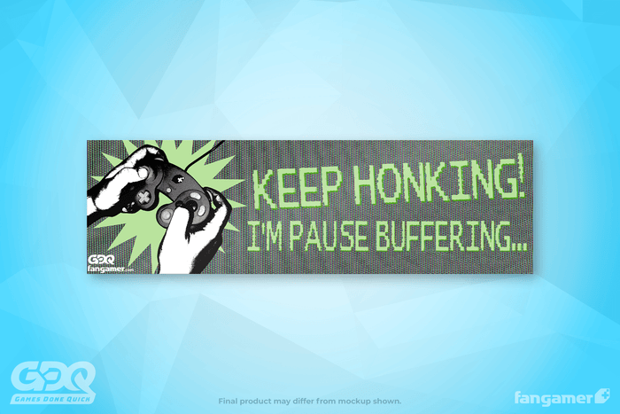 GDQ Keep Honking Bumper Sticker