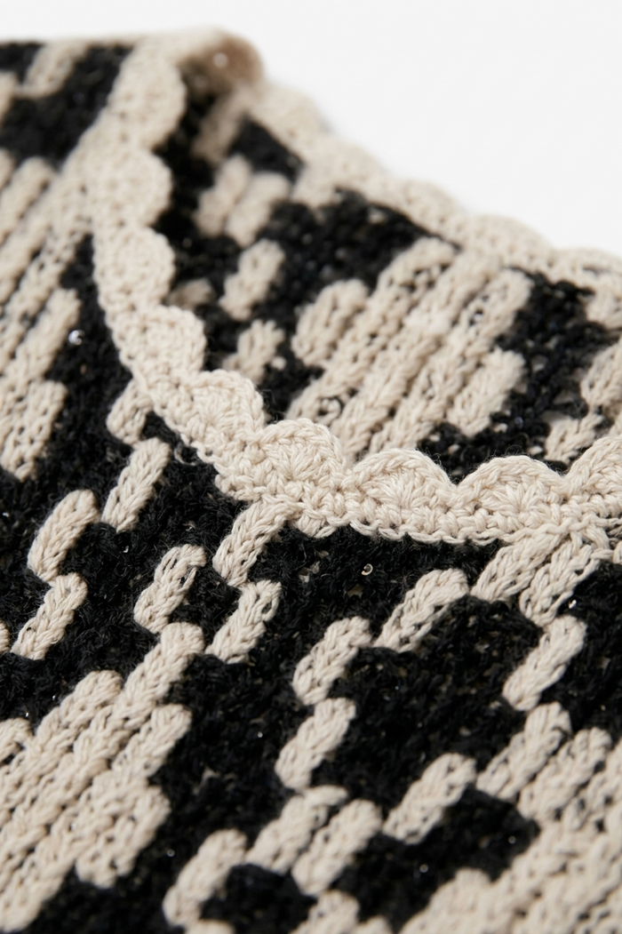 Geometric Crochet Beach Top