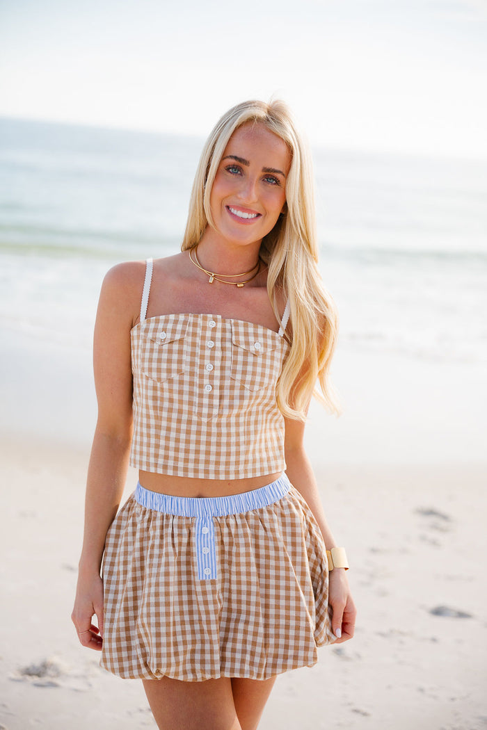 Ginger Bubble Skirt - Boardwalk