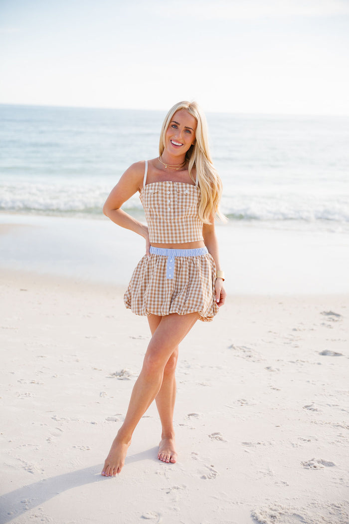Ginger Bubble Skirt - Boardwalk