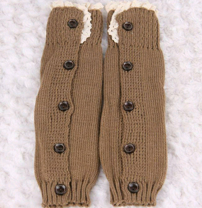 Girls Laced Knitted Wool Leg Warmers Socks Yo Baby Wholesale