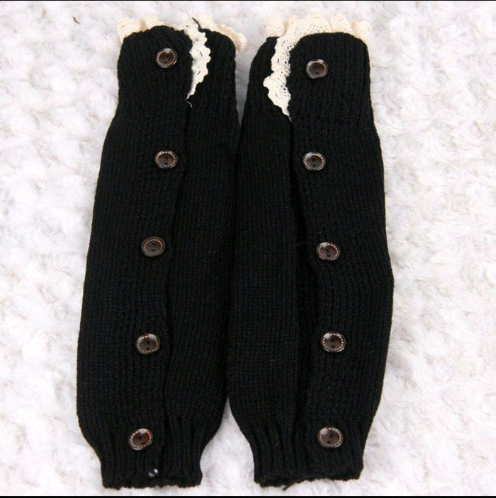 Girls Laced Knitted Wool Leg Warmers Socks Yo Baby Wholesale