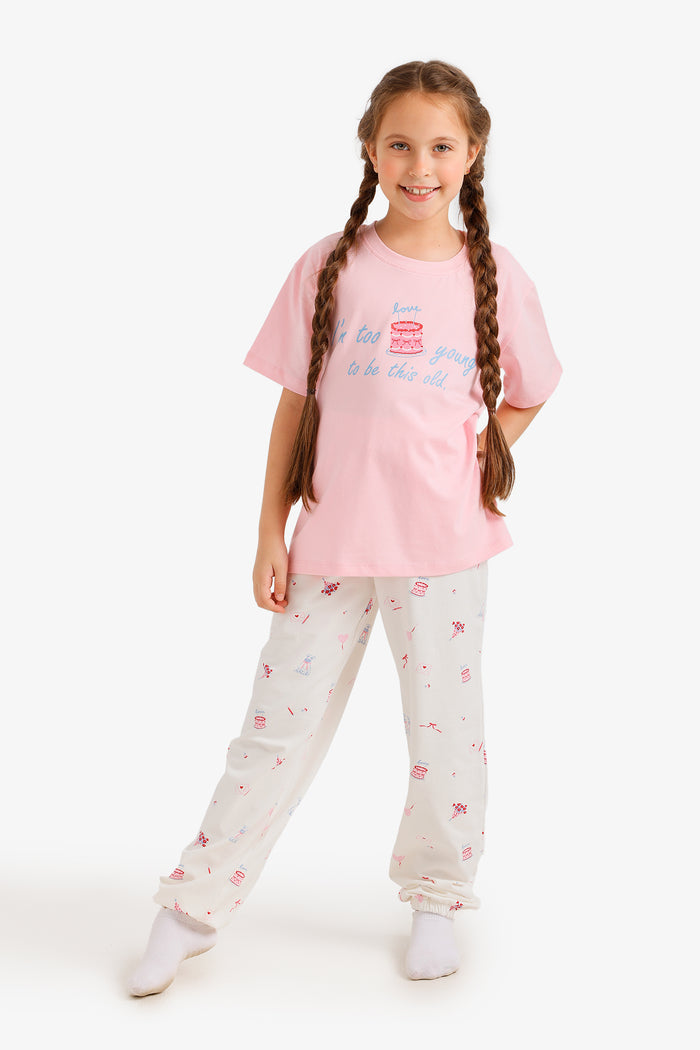 Girly Cake Print Pyjama