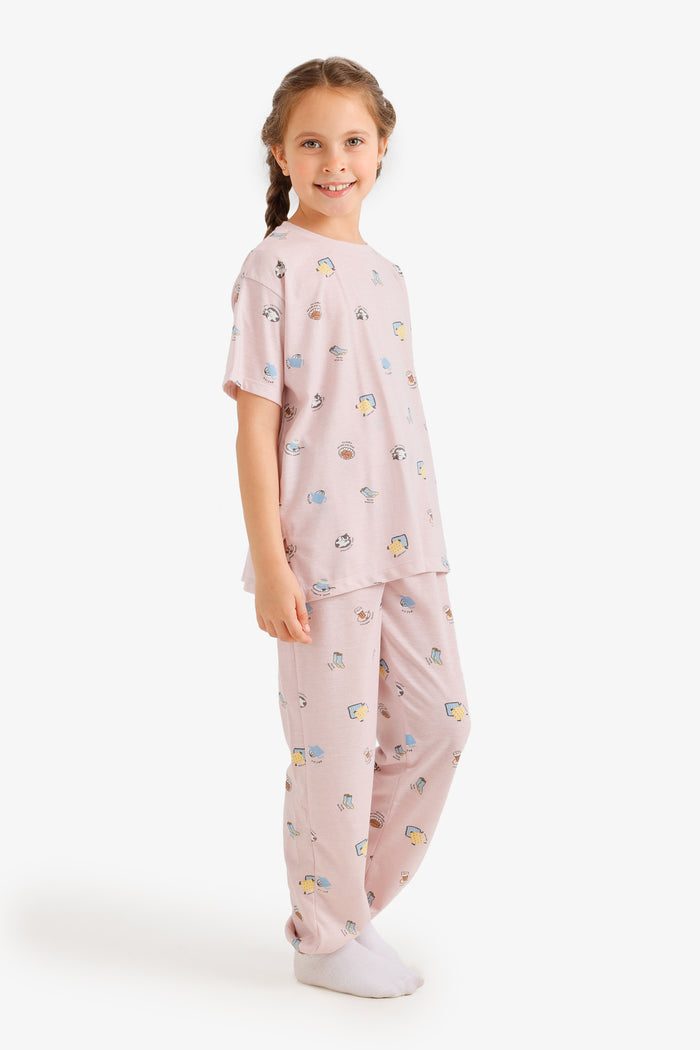Girly Carrot-Leg Pyjama