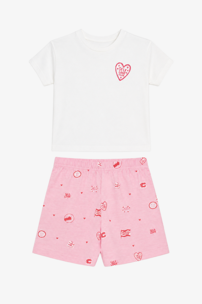 Girly Dropped Shoulder Pyjama