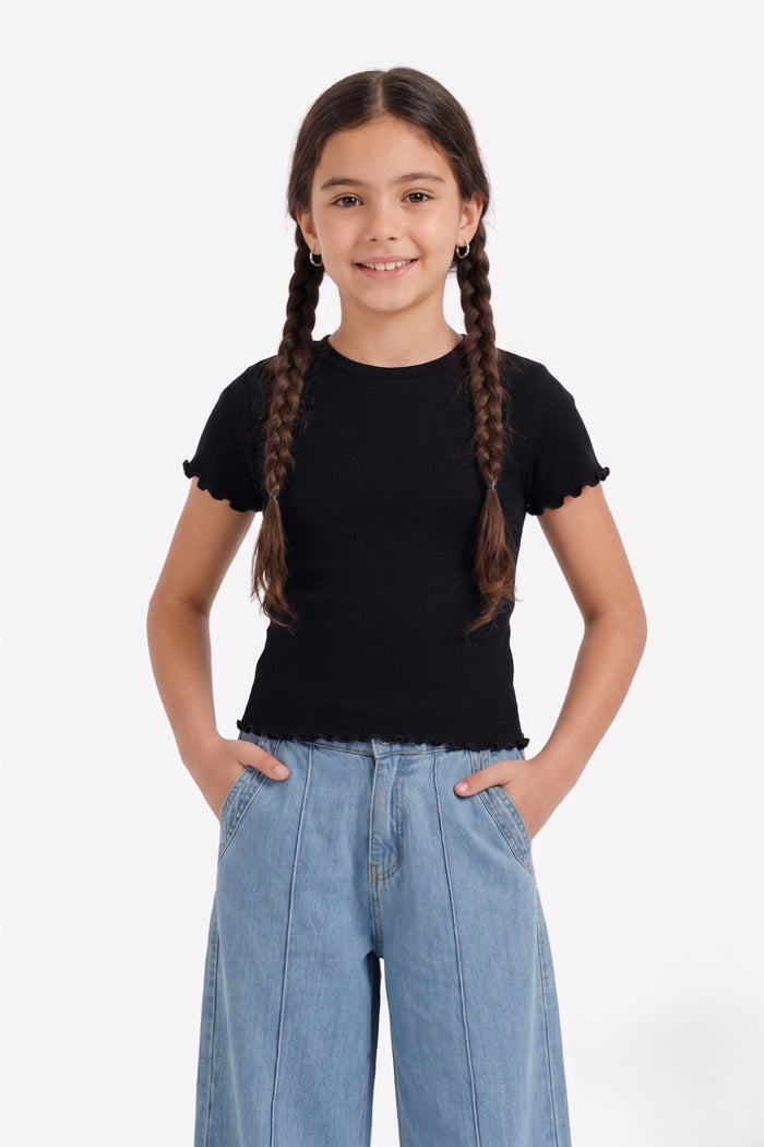 Girly Lettuce-Edge Top