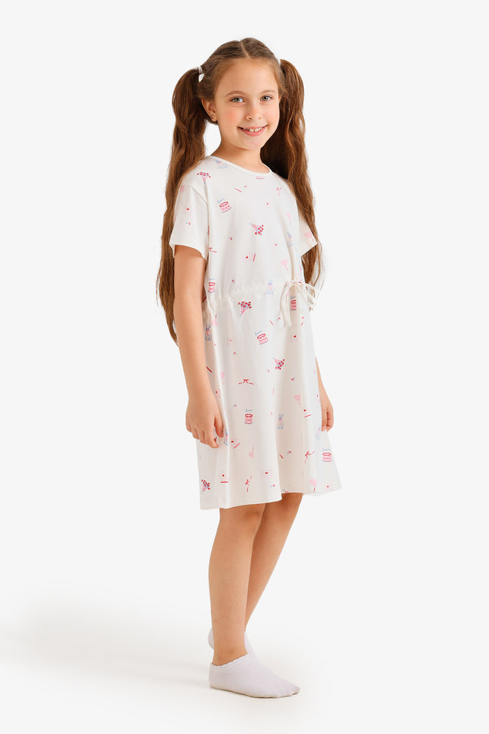 Girly Printed Nightgown