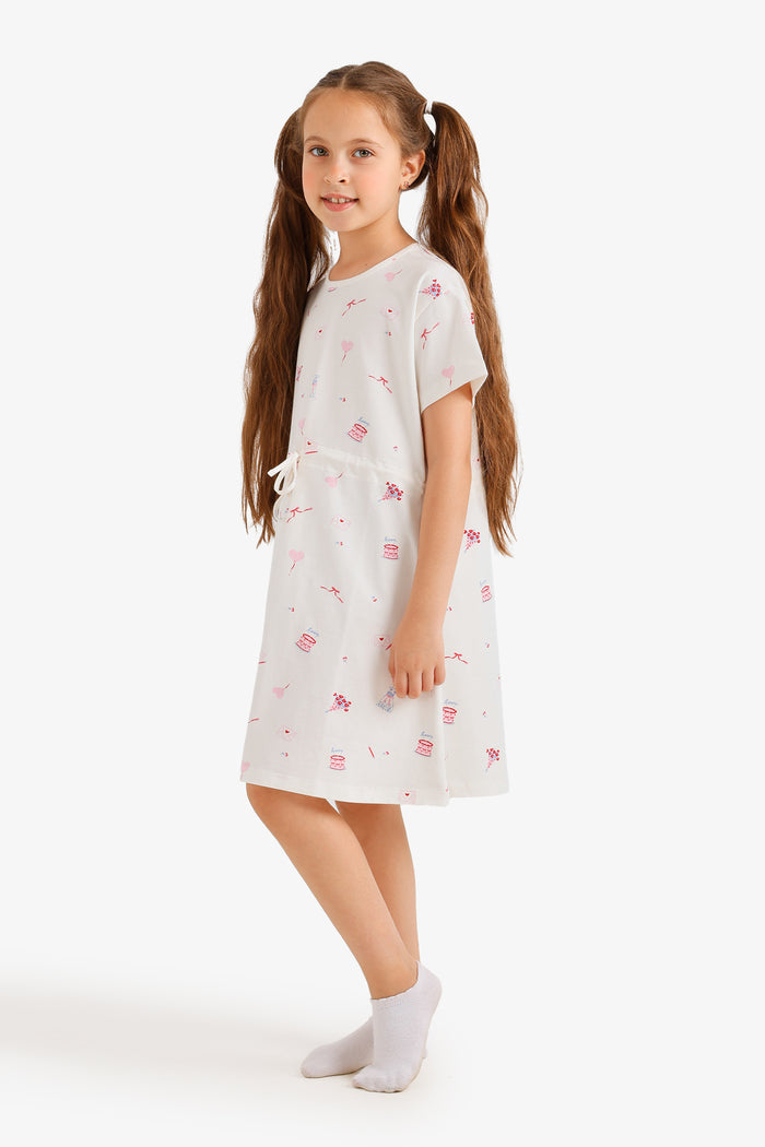 Girly Printed Nightgown