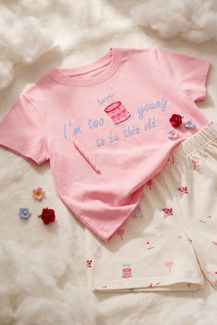 Girly Printed Pyjama Set
