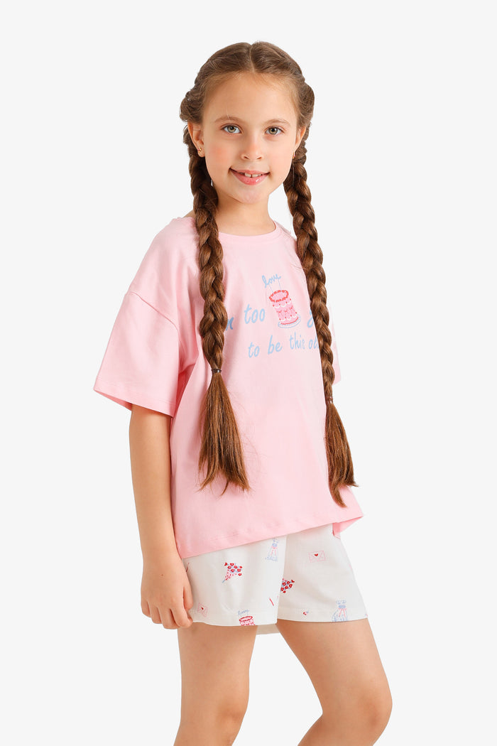 Girly Printed Pyjama Set