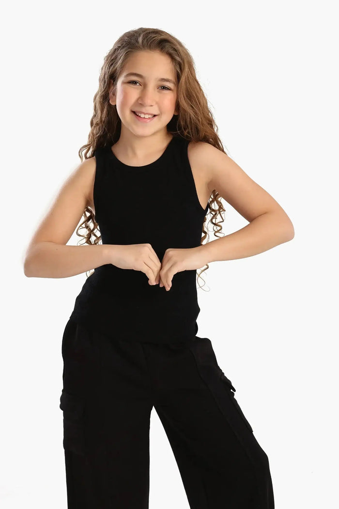 Black / 4-6 Y / Microfiber