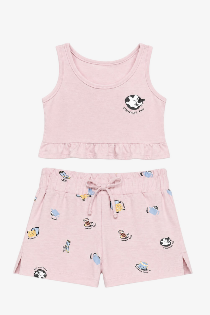 Girly Ruffled Hem Pyjama