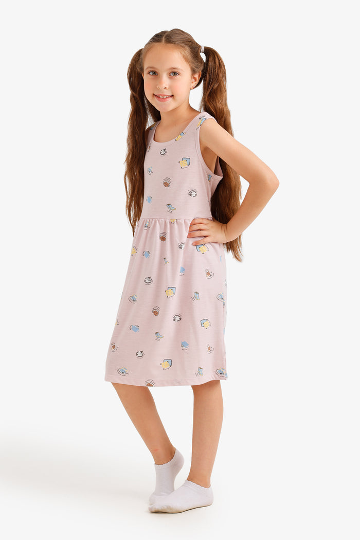 Girly Sleeveless Nightgown