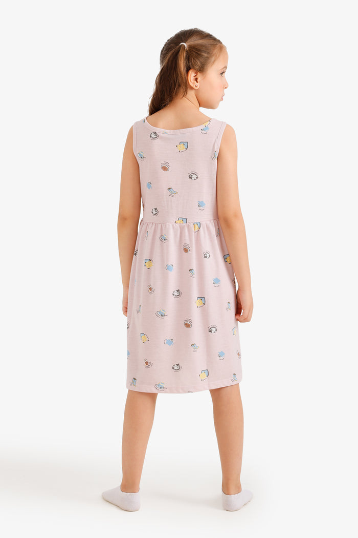 Girly Sleeveless Nightgown
