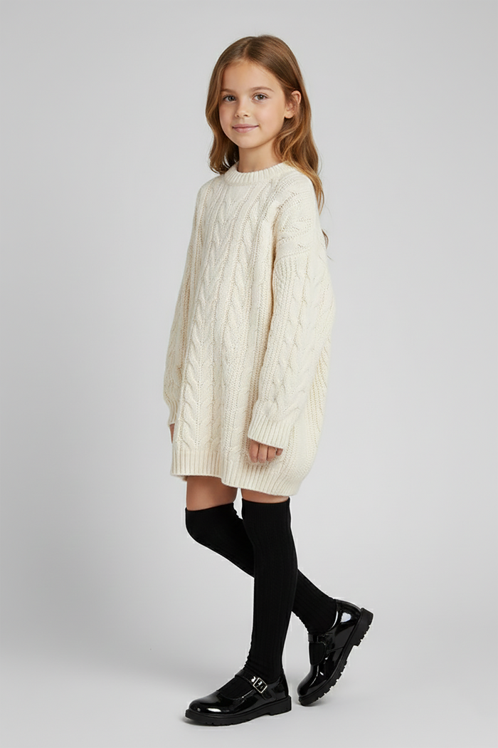 Girly Textured Knee-High Socks