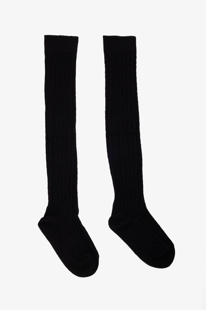 Girly Textured Knee-High Socks