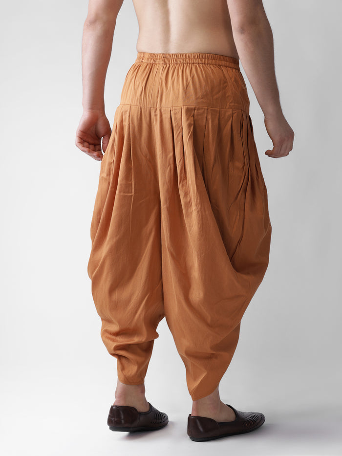 Golden Slim Fit Silk Blend Churidar Pants for Traditional & Wedding Outfits