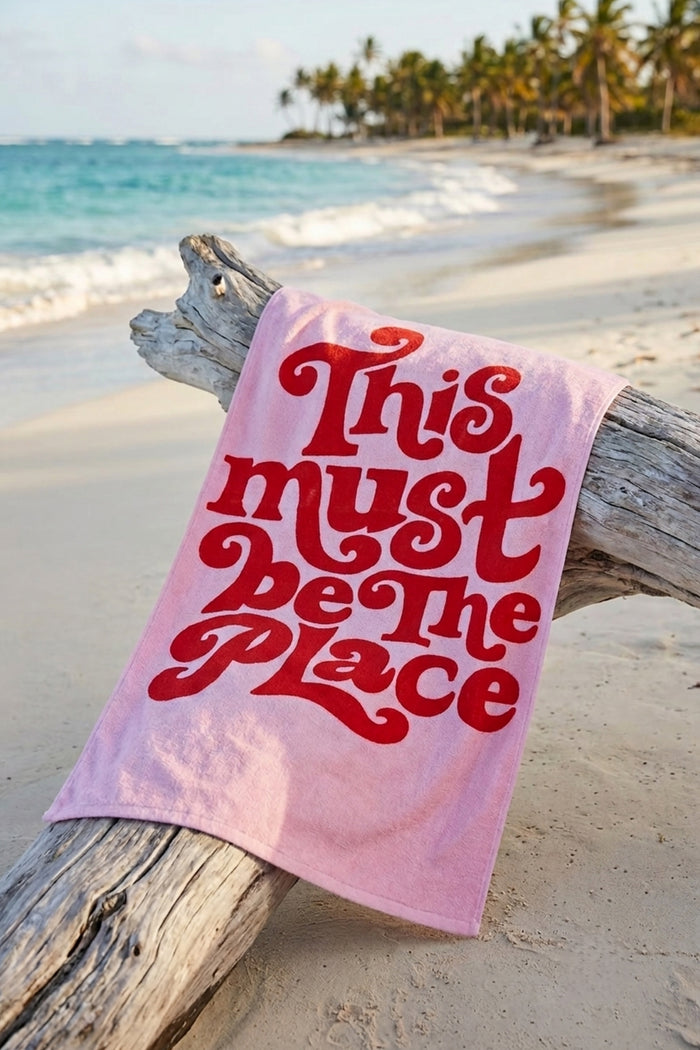 Graphic-Print Beach Towel