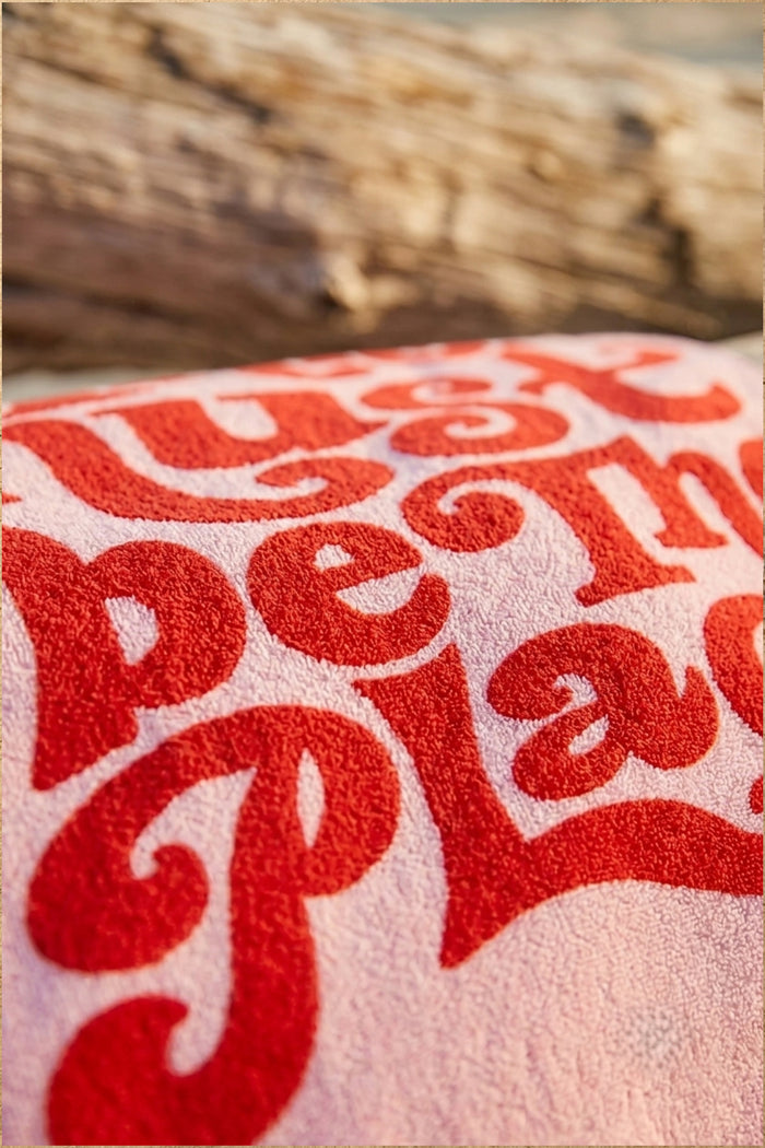 Graphic-Print Beach Towel
