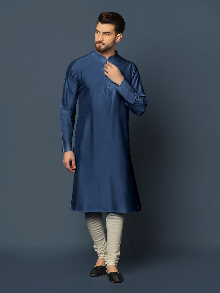 Grey Printed Indo-Western Jacket Set
