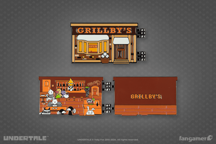 Grillby's Hinged Pin