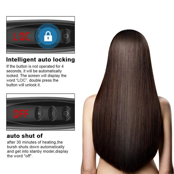 Hair Straightener Brush Pro