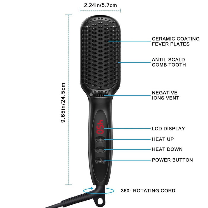 Hair Straightener Brush Pro
