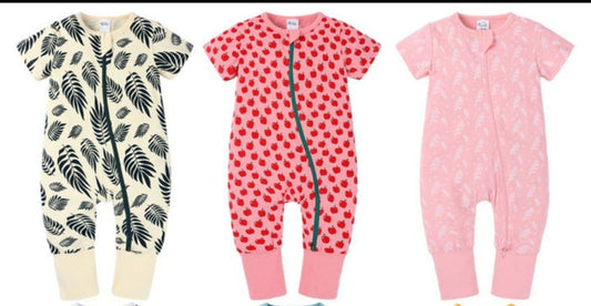 Half Sleeves Knit Playsuit - Unisex Yo Baby India