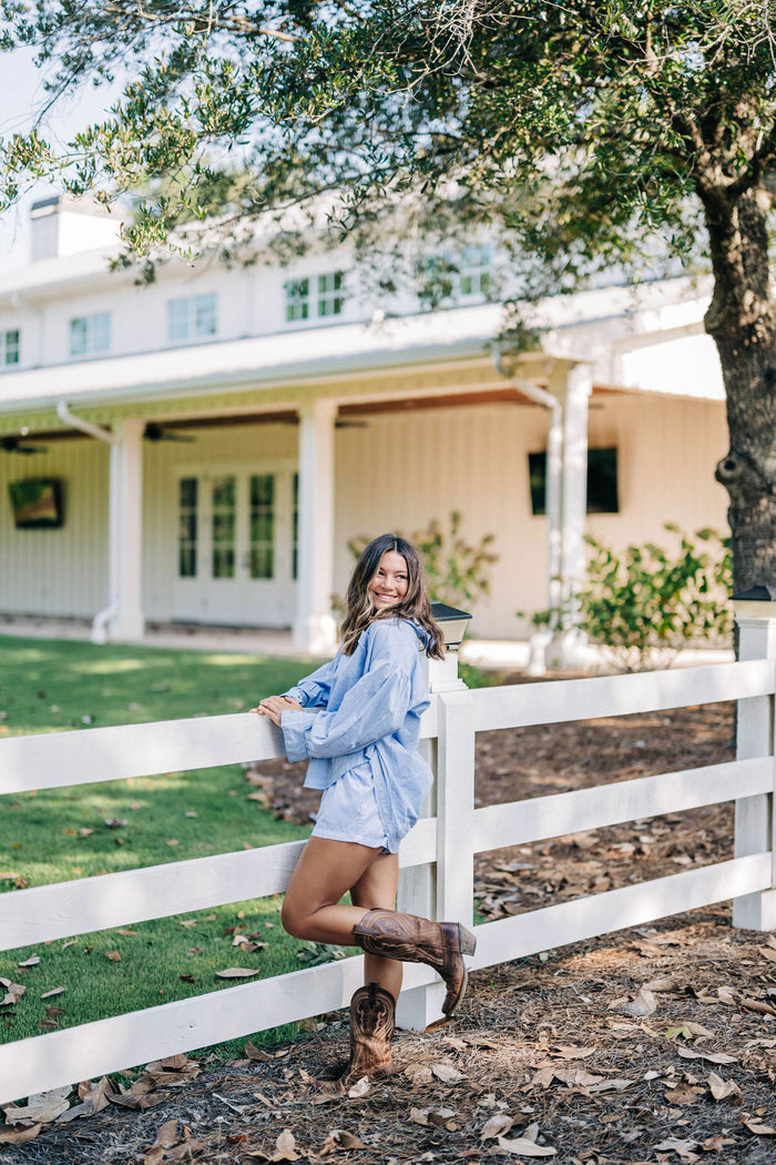 Happy Hour Top - Pearl Blue Combo FREE PEOPLE