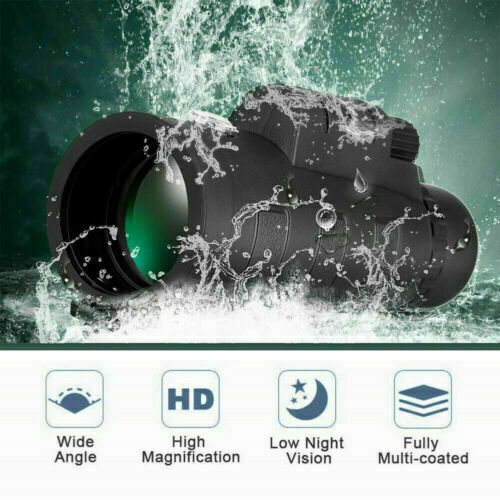 HD Monocular Telescope With Phone Tripod | 40X60mm Night Vision Lens Included For Outdoor Hiking