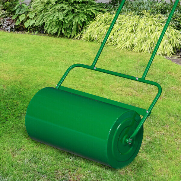 Heavy Duty Steel Lawn Yard Grass Turf Sod Roller 24"