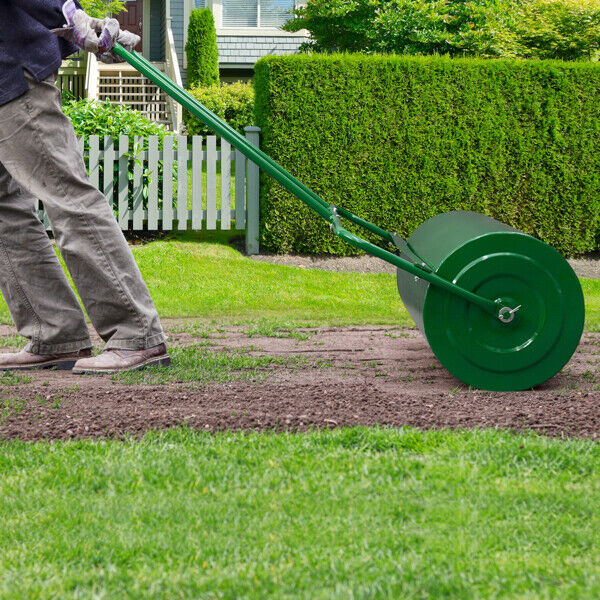 Heavy Duty Steel Lawn Yard Grass Turf Sod Roller 24"