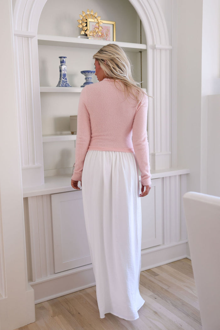 Helena Maxi Dress - Pink/Ivory