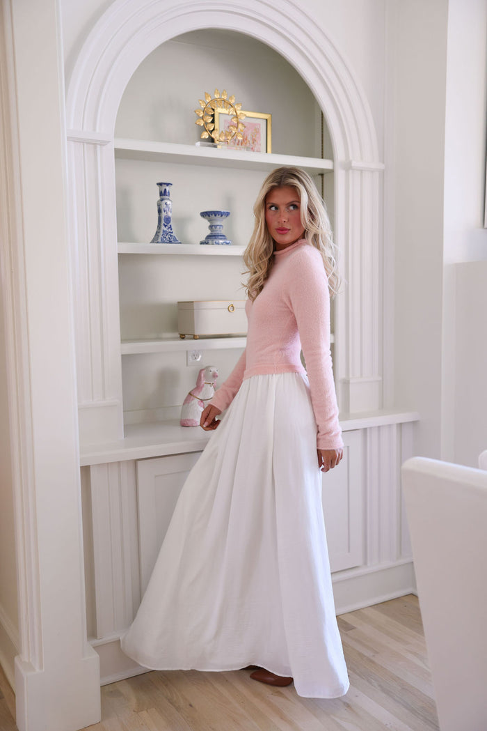 Helena Maxi Dress - Pink/Ivory