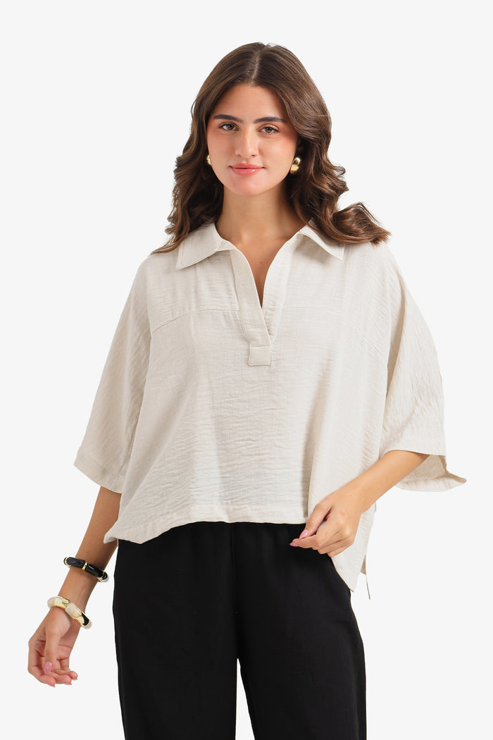 High-Low Lounge Blouse
