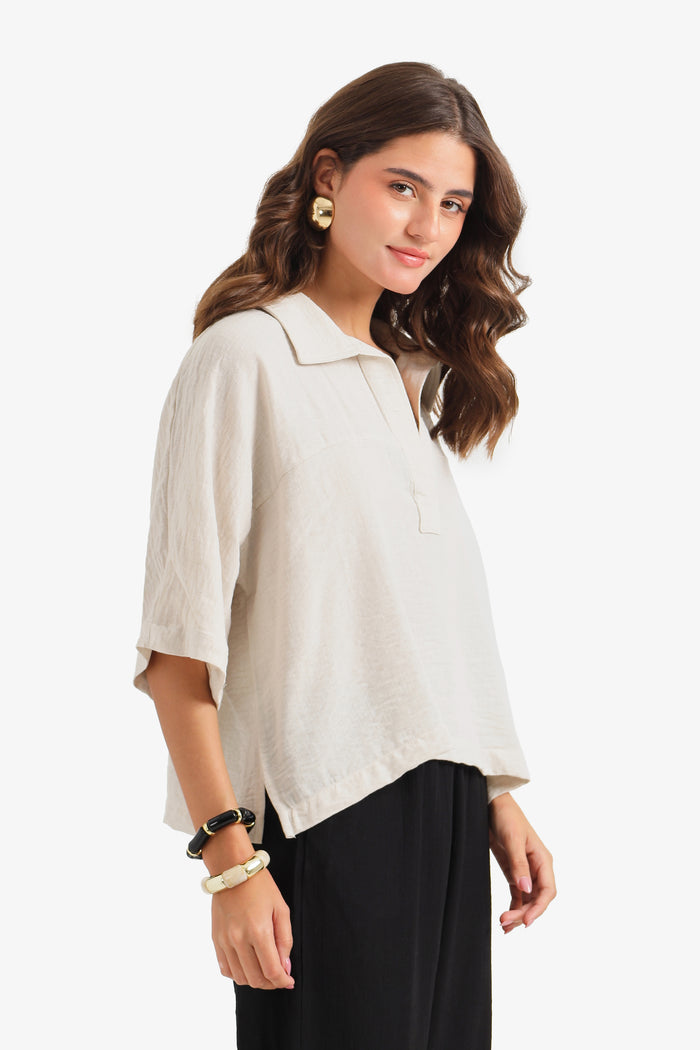 High-Low Lounge Blouse