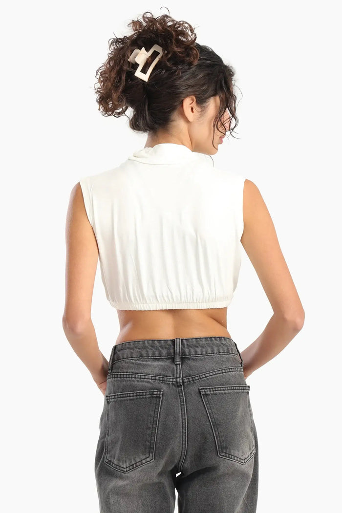 High Neck Sleeveless Neck Cover