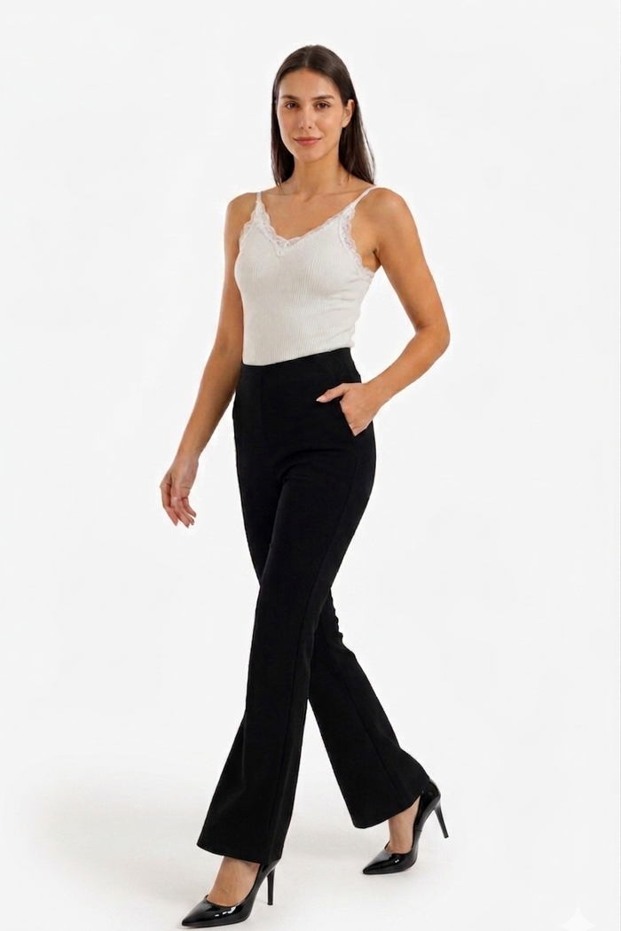 High-Waist Flare Pants