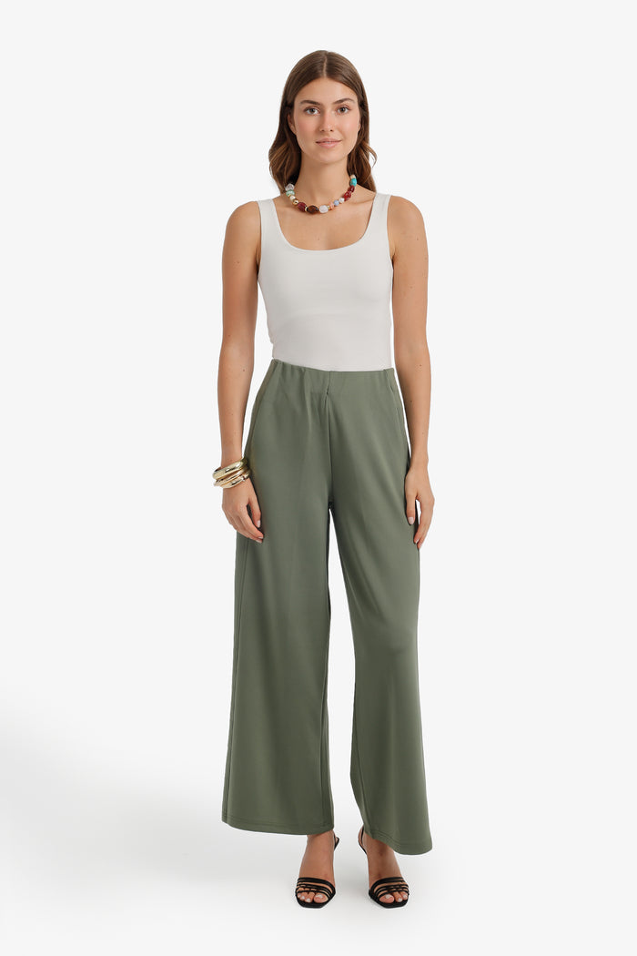 High Waist Pocketed Pants