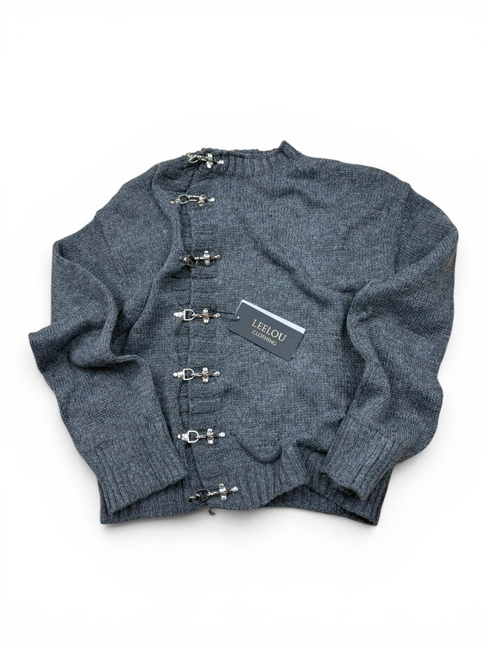 Hook Closure Cardigan