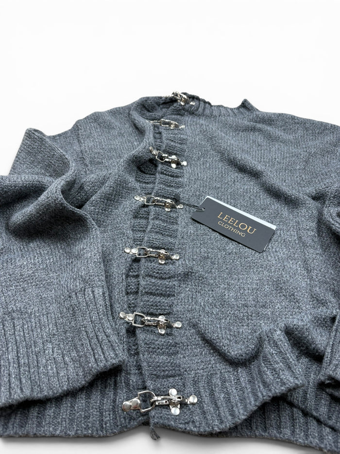 Hook Closure Cardigan