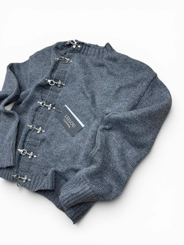 Hook Closure Cardigan