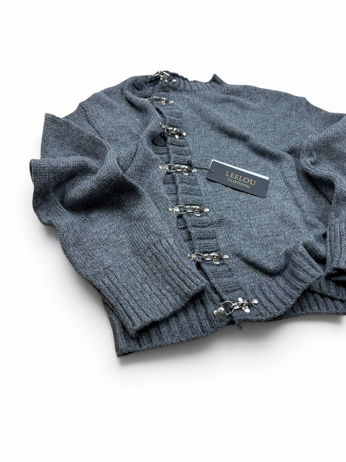 Hook Closure Cardigan